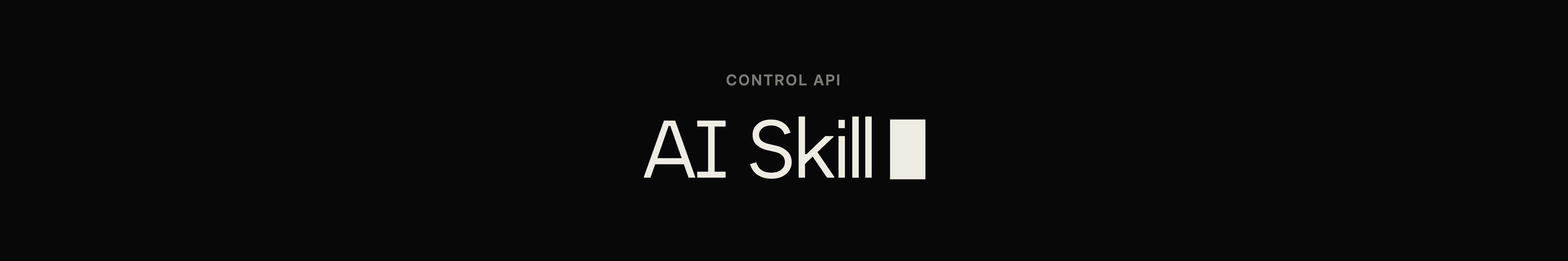 Control API AI Skill